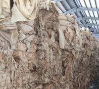 Steel Mill Kraft Paper bales in brown color(SMK)